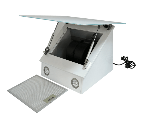Витяжка похила GRUNHELM GVN 220 W, біле скло GVN 220 W фото