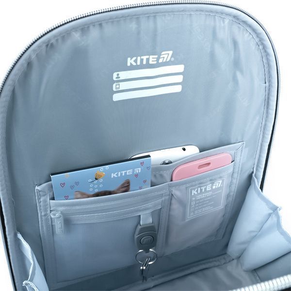 Рюкзак каркасний Kite Black&Silver (K26-556M-2) K26-556M-2 фото