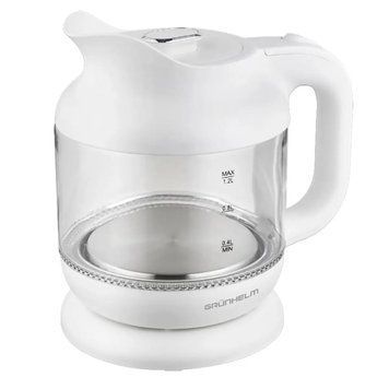 Електрочайник GRUNHELM EKG-25010W скляний білий 1,2 л 1630 Вт EKG-25010W фото