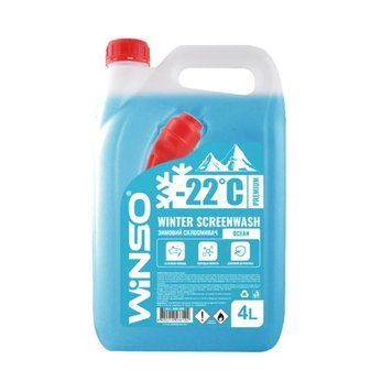 Омивач скла зимовий WINTER SCREENWASH Ocean &minus;22&deg;C, 4 л WINTER SCREENWASH "OCEAN" фото