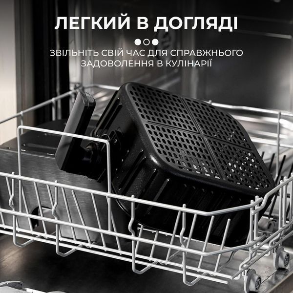 Аерофритюрниця електрична аерогриль 10л 2400Вт з двома відділеннями SOKANY SK-10005 SK10005 фото