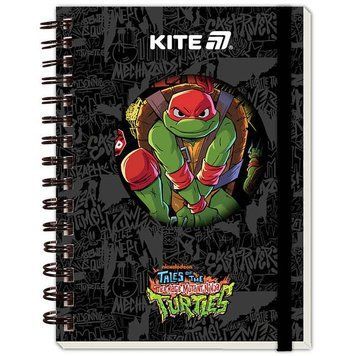 Блокнот Kite Ninja Turtles А6 80 аркушів клітинка бокова спіраль (NT25-229) NT25-229 фото