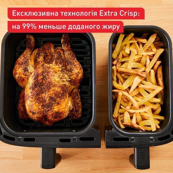 Мультипіч TEFAL EY905D10, 2700Вт/8,3 л:5,2+3,1/8 програм/Сенсорне керування/Нерж.сталь/Чорний EY905D10 фото