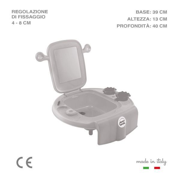 Дитяча раковина Ok Baby Space, сіра W25-ED8403 фото