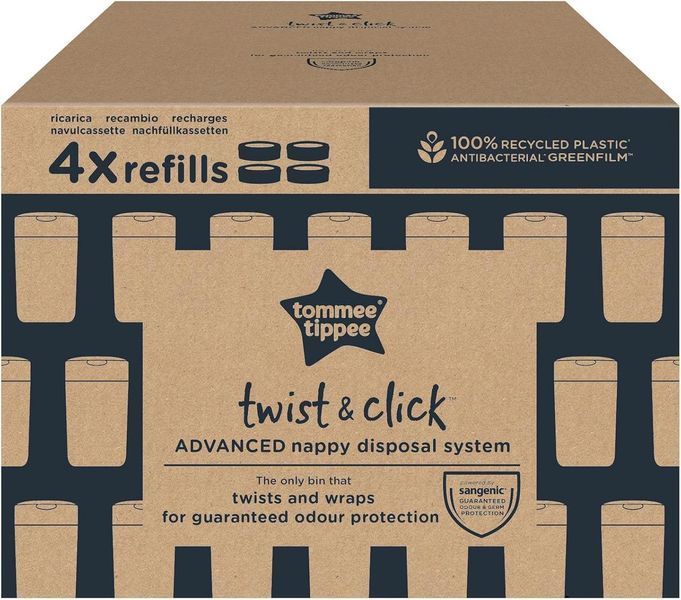Набір касет Tommee Tippee Twist & Click Advanced, 4 шт. W25-ED9009 фото