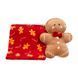Подарунковий набір ARDESTO Christmas Gingerbread, плед 90&times;75 см та іграшка 24 см (ART0231TG) ART0231TG фото 5