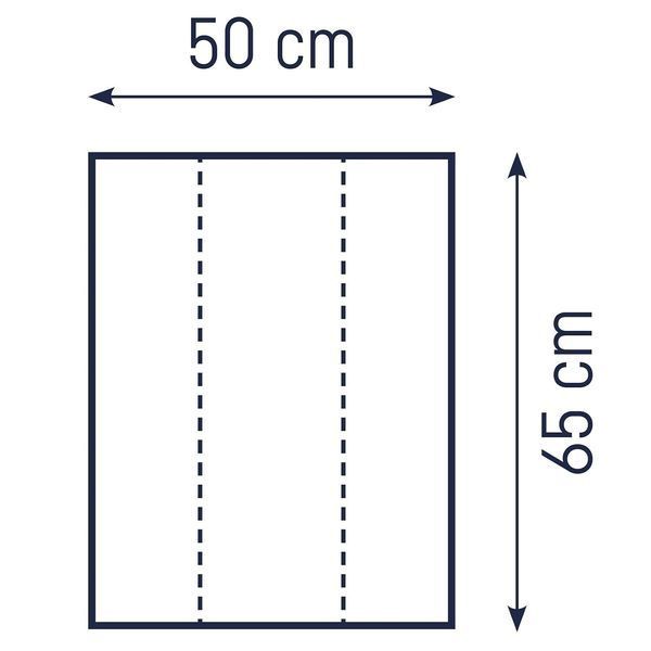 Julius Z&ouml;llner Пеленальний матрацик 2-клинний, 50&times;65 см, сірий зі зірочками W25-ED8318 фото