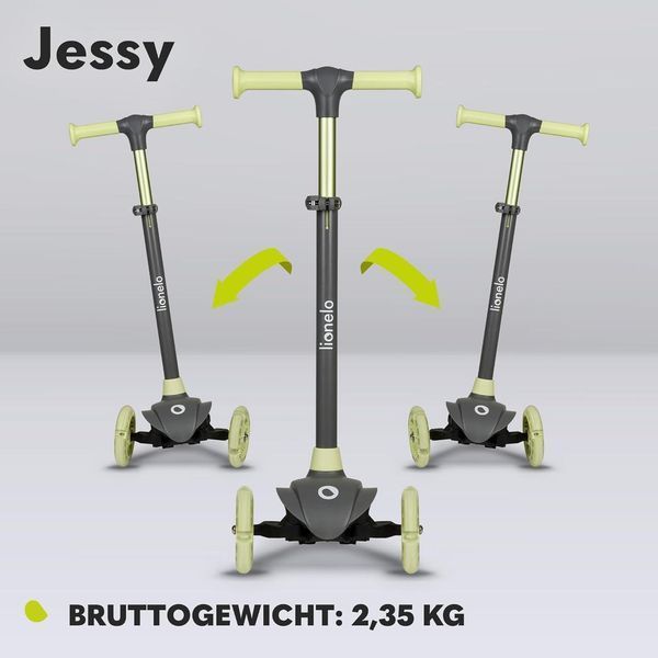 Дитячий триколісний самокат Lionelo Jessy Premium із LED-колесами W25-ED8586 фото
