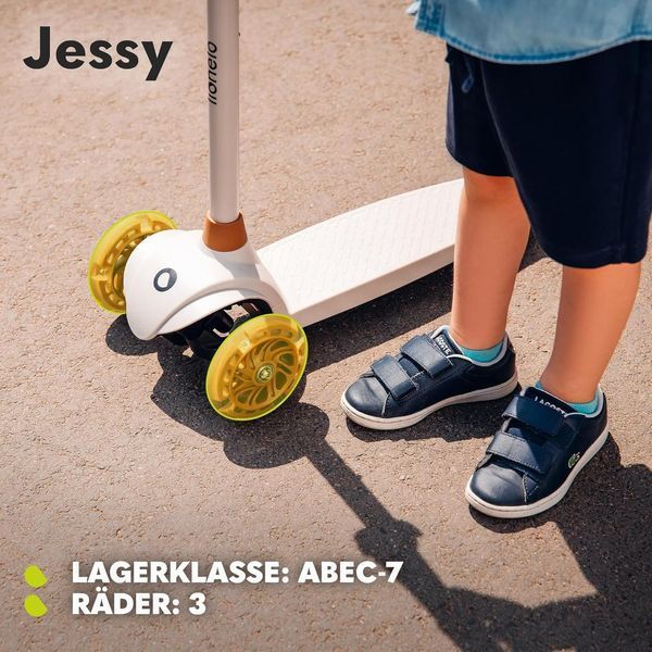 Дитячий триколісний самокат Lionelo Jessy Premium із LED-колесами W25-ED8586 фото