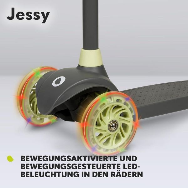 Дитячий триколісний самокат Lionelo Jessy Premium із LED-колесами W25-ED8586 фото