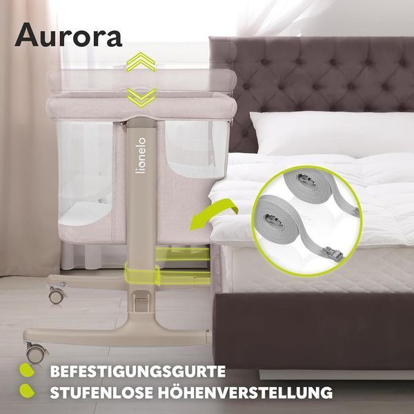 Ліжечко 3-в-1 Lionelo Aurora, до 9 кг W25-ED8706 фото