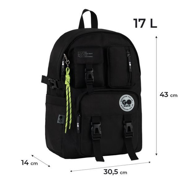 Рюкзак GoPack Education Teens чорний (GO26-2500L-3) GO26-2500L-3 фото