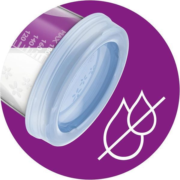 Philips Avent Набір багаторазових контейнерів для зберігання харчування SCF721/20 (180 мл і 240 мл, з кришками та ложечкою) W25-ED9185 фото