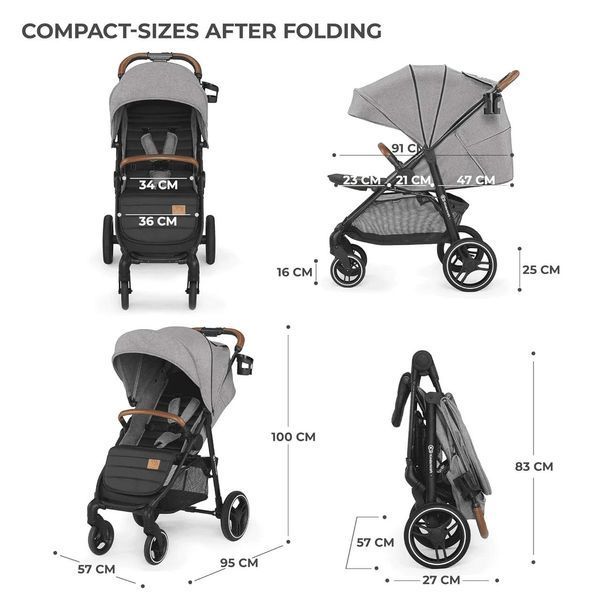 Прогулянковий візок Kinderkraft GRANDE PLUS W25-ED8147 фото