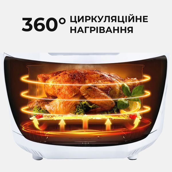 Аерофритюрниця електрична аерогриль мультипіч 5 л 1500 Вт температура до 200 С таймер SOKANY SK3010 фото