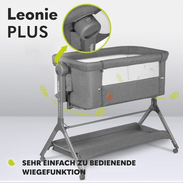 Дитяче ліжечко-колиска Lionelo Leonie Plus 3-в-1, до 9 кг W25-ED8570 фото