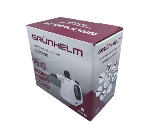 Ручний пароочисник GRUNHELM GSTC450 450 мл 9 аксесуарів GSTC450 фото
