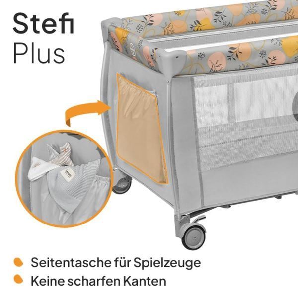 Ліжечко-манеж Lionelo Stefi Plus 2-в-1, до 15 кг W25-ED8865 фото