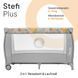 Ліжечко-манеж Lionelo Stefi Plus 2-в-1, до 15 кг W25-ED8865 фото 2