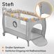 Ліжечко-манеж Lionelo Stefi Plus 2-в-1, до 15 кг W25-ED8865 фото 8