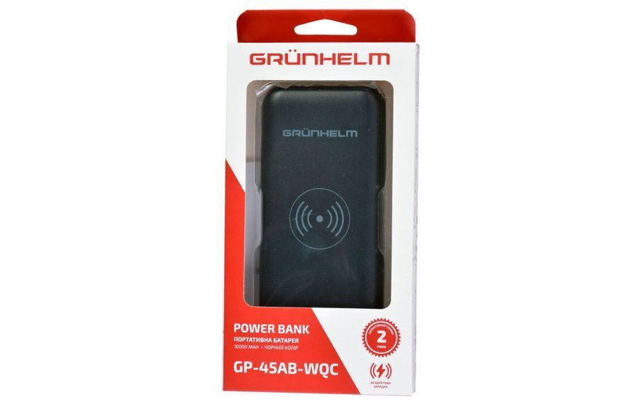Повербанк GRUNHELM GP-45AB-WQC 10000 mAh чорний GP-45AB-WQC фото