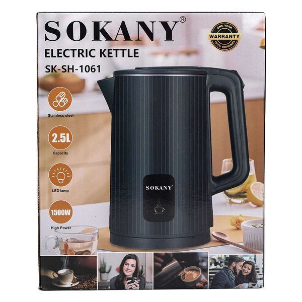 Електрочайник Sokany SK-SH-1061 на 2.5 л 1500 Вт SK-SH-1061 фото