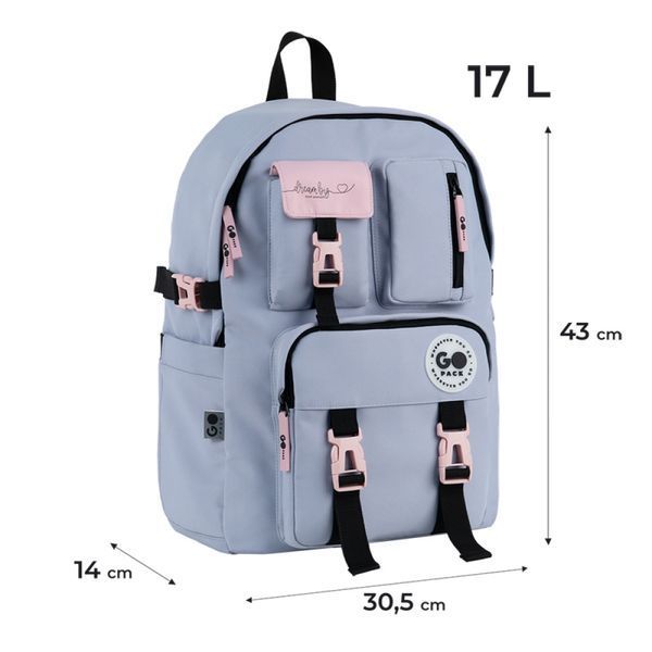 Рюкзак GoPack Education Teens сірий (GO26-2500L-1) GO26-2500L-1 фото