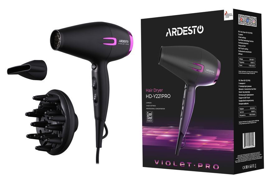 Фен Ardesto HD-Y221PRO 2100 Вт HD-Y221PRO фото